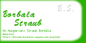 borbala straub business card